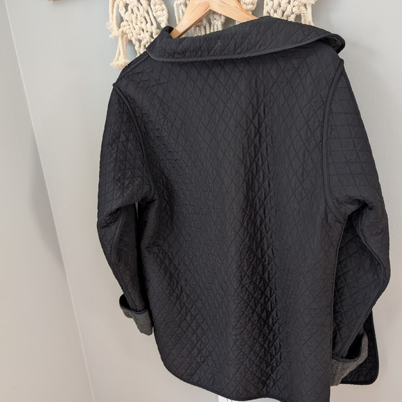 Vintage Penmans Womens Black Quilted Oversized Jacket Large - Picture 7 of 7